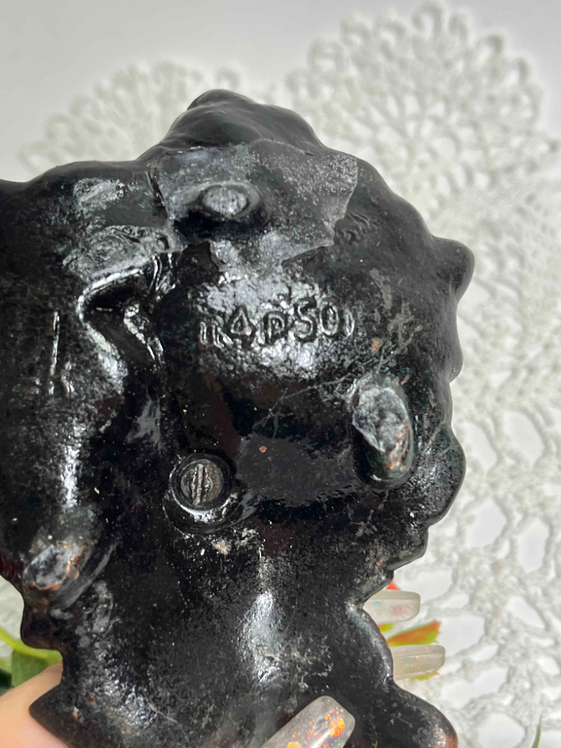 Подсвечник "Лист". Материал: сплав металлов. Винтаж, СССР. Картинка 4